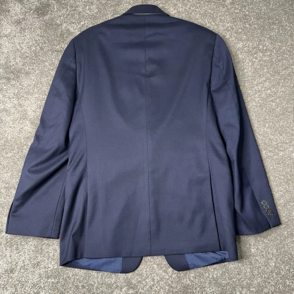 Michael Kors 38R‎ Navy Blue Blazer Classic Fit Two Button Suit Sport Coat Jacket